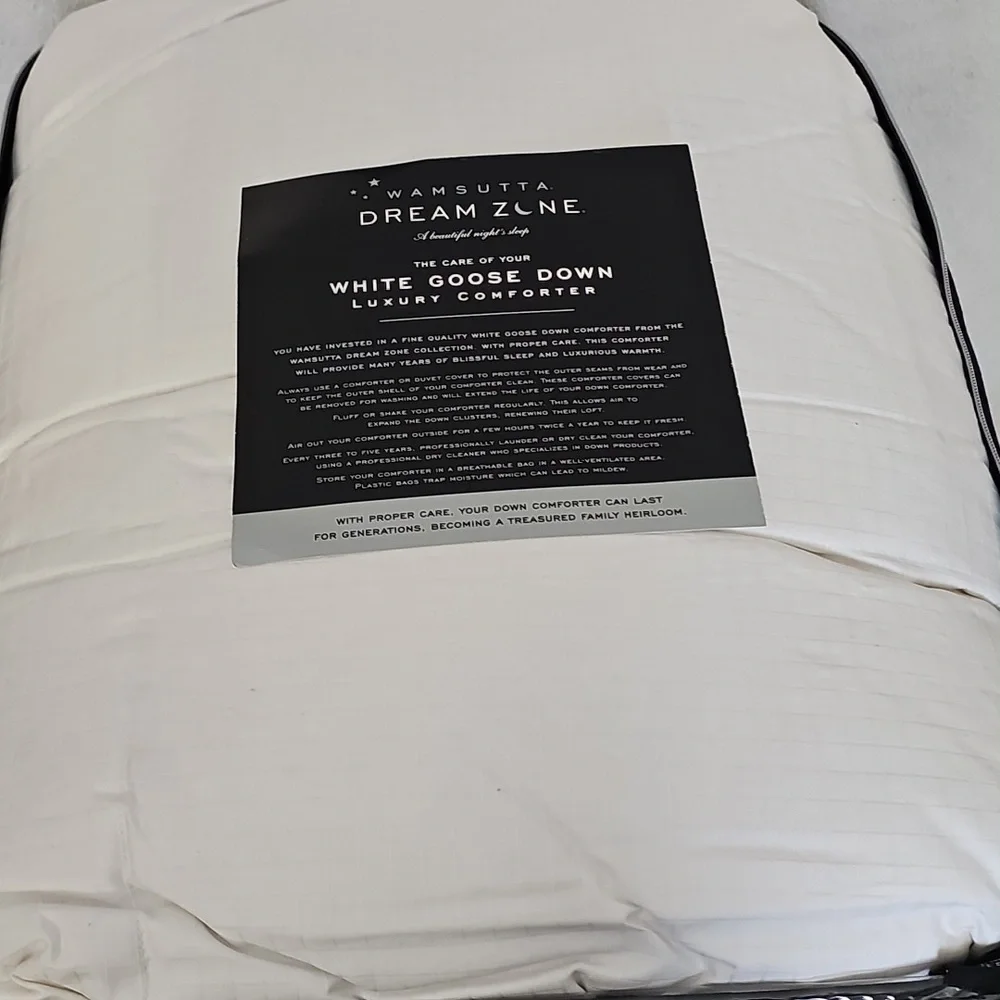 RARE Wamsutta Dream Zone White Luxury Goose Down Comforter TWIN (NEW) Extra Warm